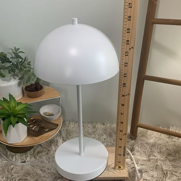 Target Project 62 White Dome Side Table Lamp With Base Outlet - Picture 5 of 17